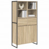 Bufet 2 pcs Sonoma 81 x 36 x 150.5 cm Materiał drewnopochodny