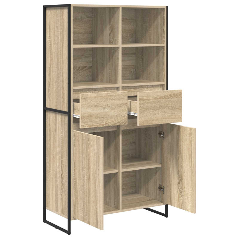 Bufet 2 pcs Sonoma 81 x 36 x 150.5 cm Materiał drewnopochodny