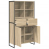 Bufet 2 pcs Sonoma 81 x 36 x 150.5 cm Materiał drewnopochodny
