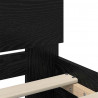 Ramka łóżka Czarny Dąb 160 x 200 cm Materiał drewnopochodny