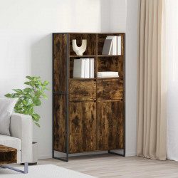 Bufet z szufladą 2 pcs Dąb dymny 81 x 36 x 150.5 cm