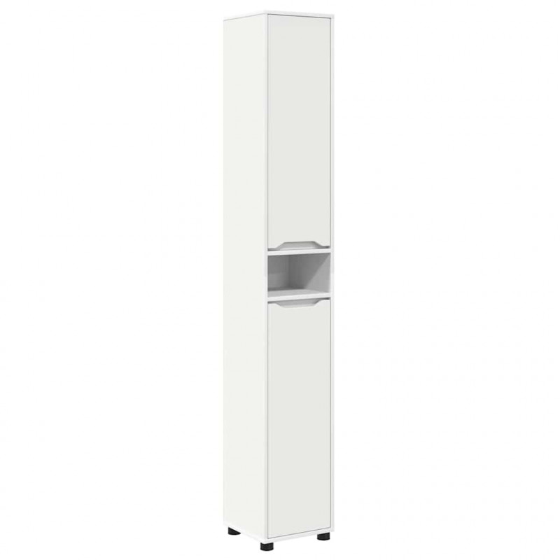 Zestaw mebli łazienkowych 4 pcs Biały Materiał drewnopochodny