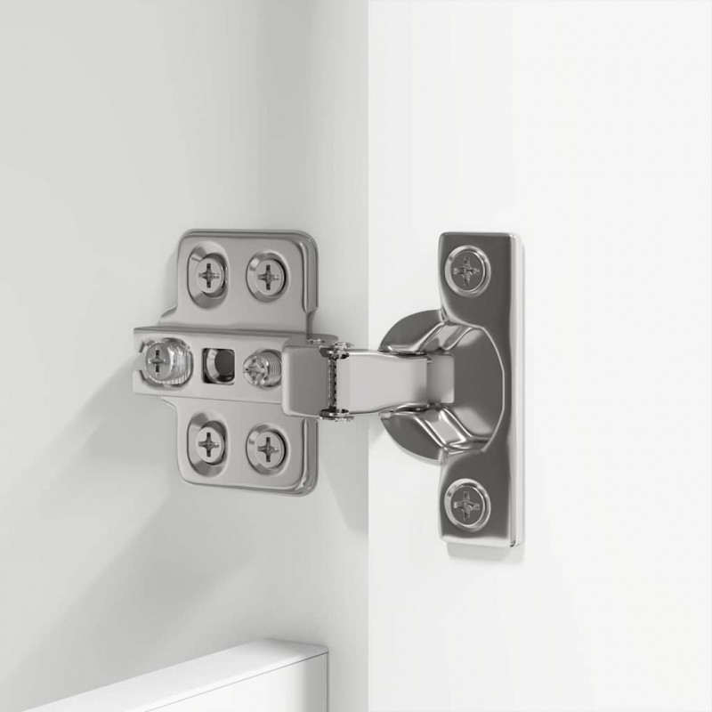 Zestaw mebli łazienkowych 4 pcs Biały Materiał drewnopochodny