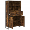 Bufet z szufladą 2 pcs Dąb dymny 81 x 36 x 150.5 cm
