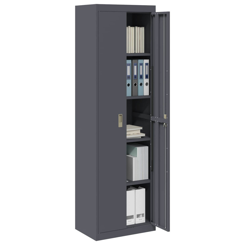 Szafka do przechowywania Antracyt 60 x 40 x 200 cm Stal