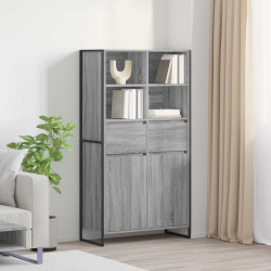 Bufet z szufladą 2 pcs Szary Sonoma 81 x 36 x 150.5 cm