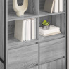 Bufet z szufladą 2 pcs Szary Sonoma 81 x 36 x 150.5 cm