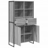 Bufet z szufladą 2 pcs Szary Sonoma 81 x 36 x 150.5 cm