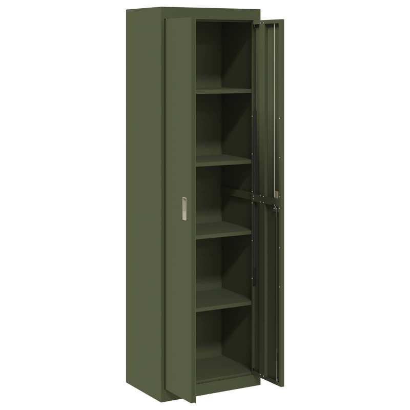 Szafka do przechowywania Zielony oliwkowy 60 x 40 x 200 cm Stal
