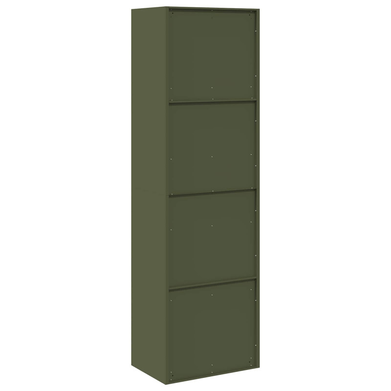 Szafka do przechowywania Zielony oliwkowy 60 x 40 x 200 cm Stal