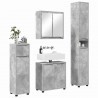 Zestaw mebli łazienkowych z szufladą 4 pcs Betonowy szary
