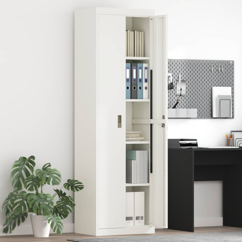 Szafka do przechowywania Biały 60 x 40 x 200 cm Stal