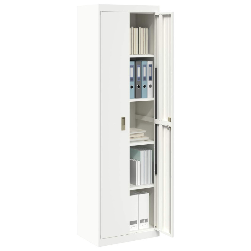 Szafka do przechowywania Biały 60 x 40 x 200 cm Stal