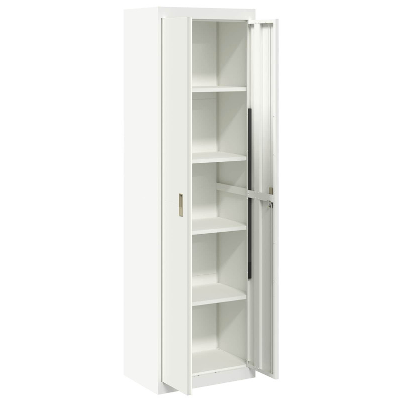 Szafka do przechowywania Biały 60 x 40 x 200 cm Stal