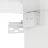 Zestaw mebli łazienkowych z szufladą 4 pcs Wysoki połysk biały