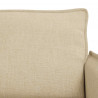 Zestaw Sof 2 pcs Kremowy 196 x 82 x 85 cm tkanina