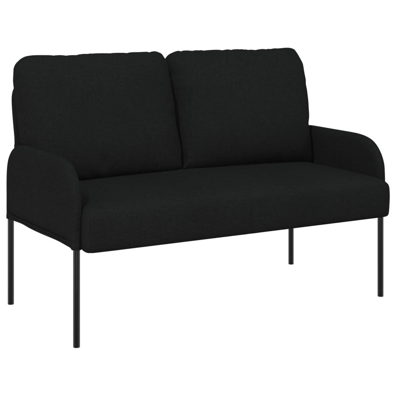 Zestawy sof z poduszką 3 pcs Czarny 115 x 56 x 80 cm sklejka