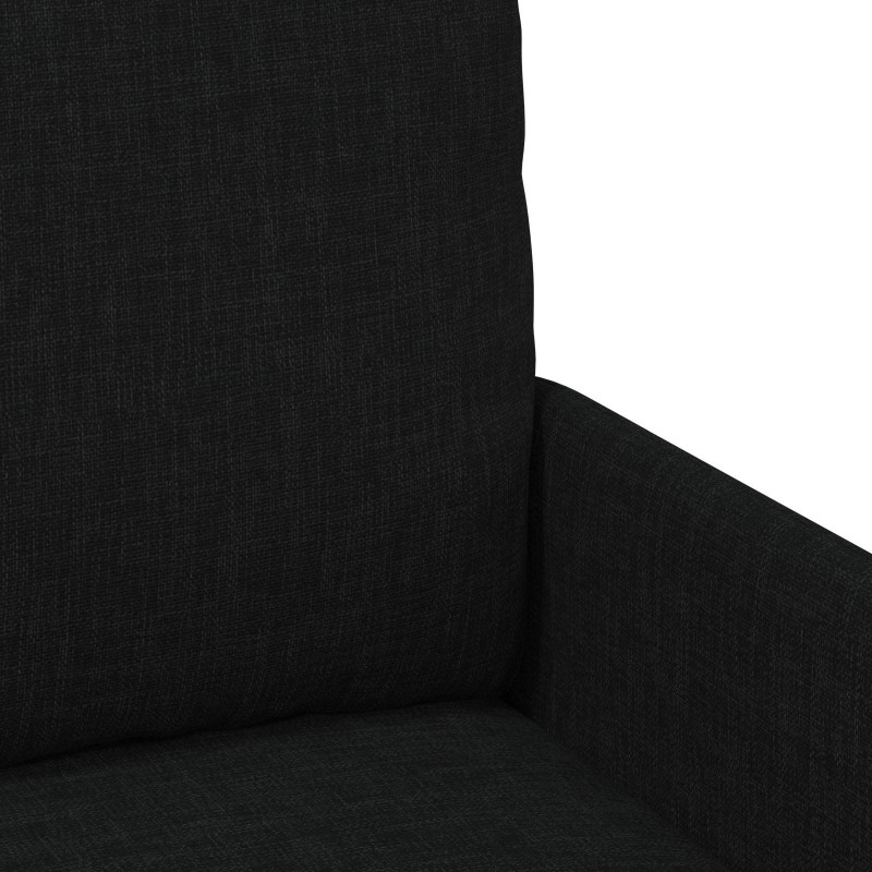 Zestawy sof z poduszką 3 pcs Czarny 115 x 56 x 80 cm sklejka