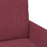 Zestawy sof 3 pcs Czerwone wino 115 x 56 x 80 cm sklejka