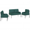 Zestawy sof 3 pcs Ciemna zieleń 115 x 56 x 80 cm sklejka