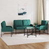 Zestawy sof 3 pcs Ciemna zieleń 115 x 56 x 80 cm sklejka
