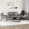 Zestawy sof 3 pcs Ciemnoszary 115 x 56 x 80 cm sklejka