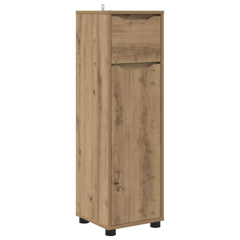 Zestaw mebli łazienkowych z szufladą 4 pcs Dąb rzemieślniczy