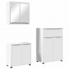 Zestaw mebli łazienkowych 3 pcs Biały Materiał drewnopochodny