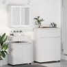 Zestaw mebli łazienkowych 3 pcs Biały Materiał drewnopochodny