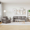 Zestaw Sof 2 pcs Ciemnoszary 215 x 82 x 80 cm tkanina