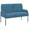 Zestawy sof z poduszką 3 pcs Niebieski 115 x 56 x 80 cm sklejka