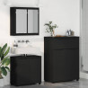 Zestaw mebli łazienkowych 3 pcs Czarny Materiał drewnopochodny