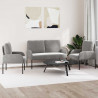 Zestawy sof 3 pcs Jasnoszary 115 x 56 x 80 cm sklejka