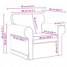 Zestaw Sof 2 pcs Niebieski 215 x 82 x 80 cm tkanina