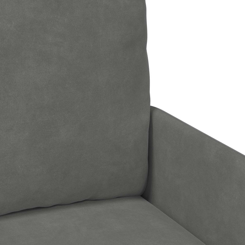 Zestawy sof 3 pcs Ciemnoszary 115 x 56 x 80 cm sklejka