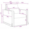 Zestaw Sof 2 pcs Jasnoszary 198 x 78 x 80 cm tkanina