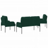 Zestawy sof 3 pcs Ciemna zieleń 115 x 56 x 80 cm sklejka