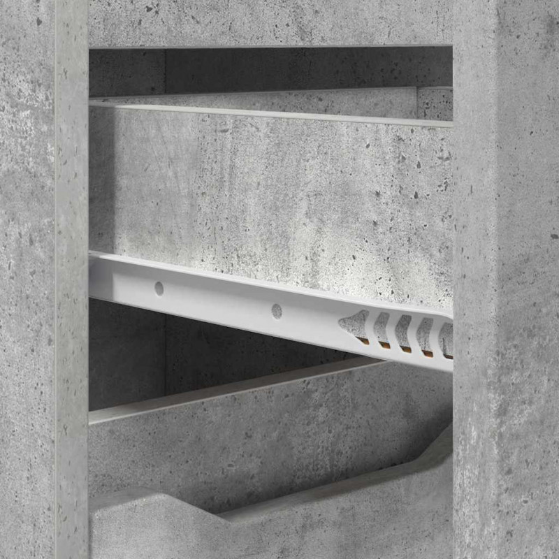 Zestaw mebli łazienkowych z szufladą 3 pcs Betonowy szary