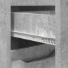 Zestaw mebli łazienkowych z szufladą 3 pcs Betonowy szary