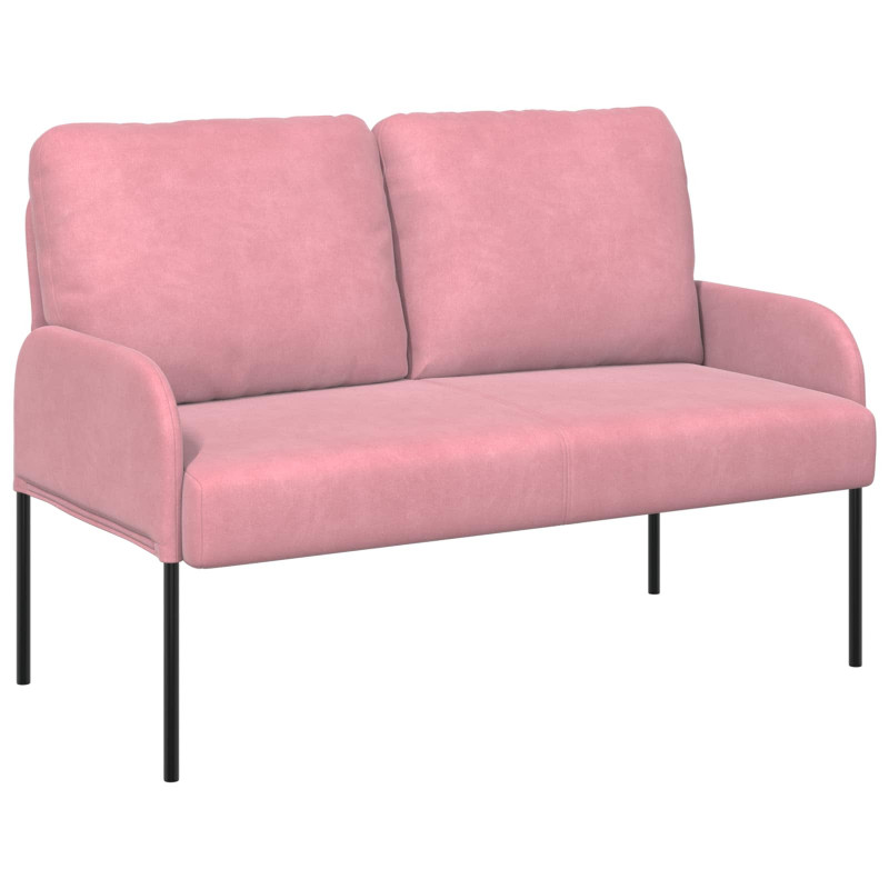 Zestawy sof z poduszką 3 pcs Różowy 115 x 56 x 80 cm sklejka