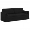 Zestaw Sof 2 pcs Czarny 198 x 78 x 80 cm tkanina