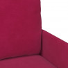 Zestawy sof 3 pcs Czerwone wino 115 x 56 x 80 cm sklejka