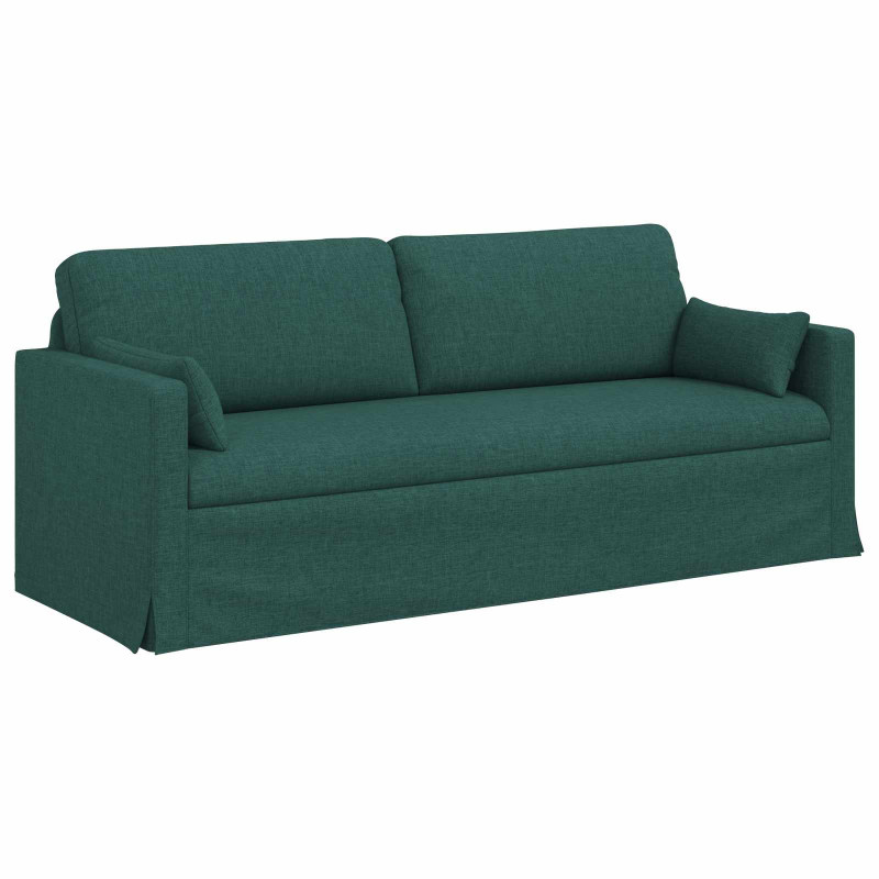 Zestaw Sof 2 pcs Ciemna zieleń 198 x 78 x 80 cm tkanina