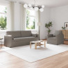 Zestaw Sof 2 pcs Ciemnoszary 198 x 78 x 80 cm tkanina