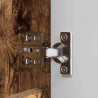 Zestaw mebli łazienkowych z szufladą z półką 3 pcs Dąb wędzony