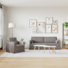 Zestaw Sof 2 pcs Ciemnoszary 198 x 78 x 80 cm tkanina