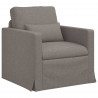 Zestaw Sof 2 pcs Ciemnoszary 198 x 78 x 80 cm tkanina