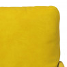 Zestawy sof z poduszką 3 pcs Żółty 115 x 56 x 80 cm sklejka