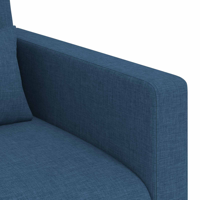 Zestaw Sof 2 pcs Niebieski 198 x 78 x 80 cm tkanina