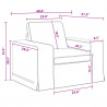 Zestaw Sof 2 pcs Ciemnoszary 182 x 80 x 82 cm tkanina